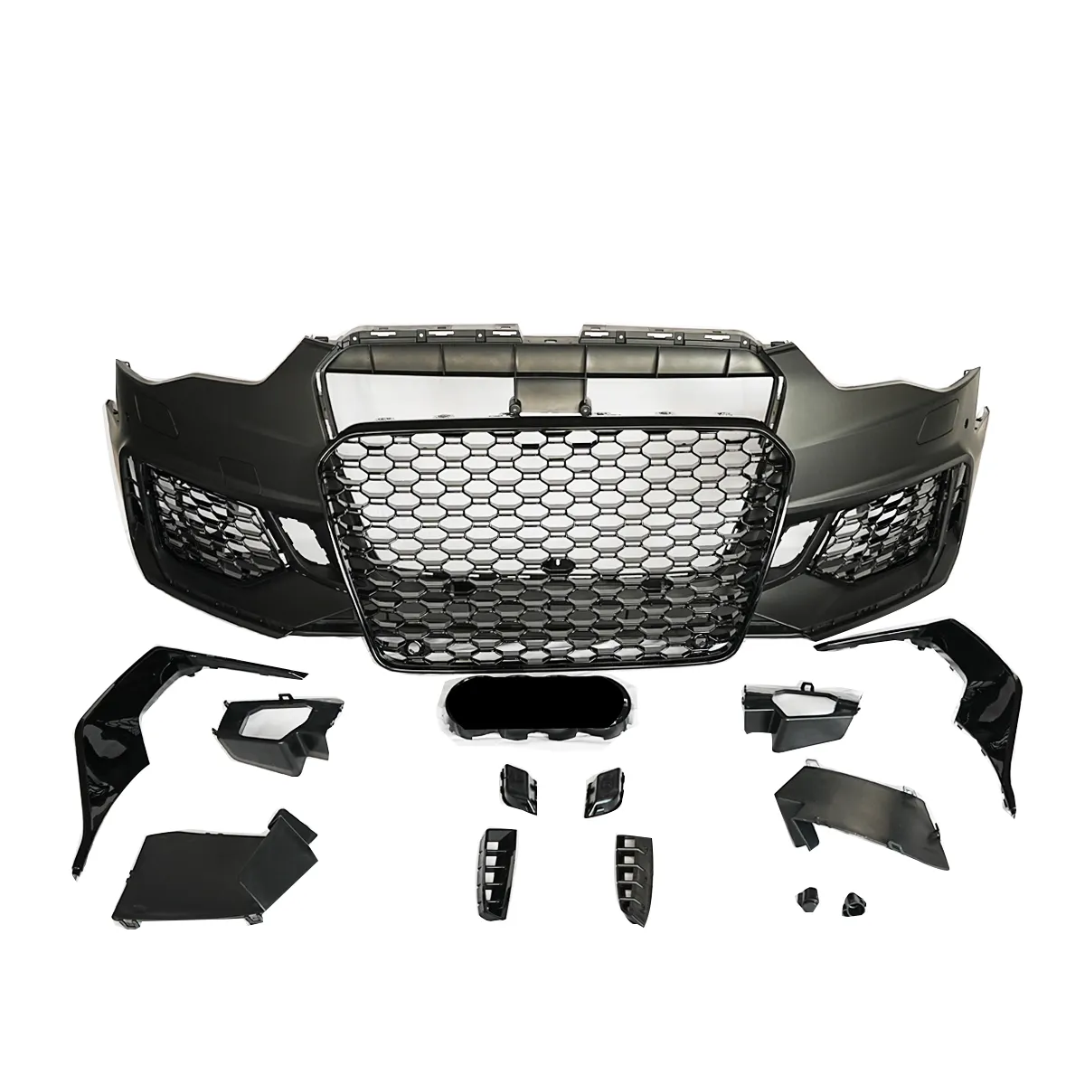 RS5 B9 Front bumper with grill for Audi A5 S5 B8.5 facelift RS5 bodykit bumper upgrade B9 style 2012 2013 2014 2015 2016
