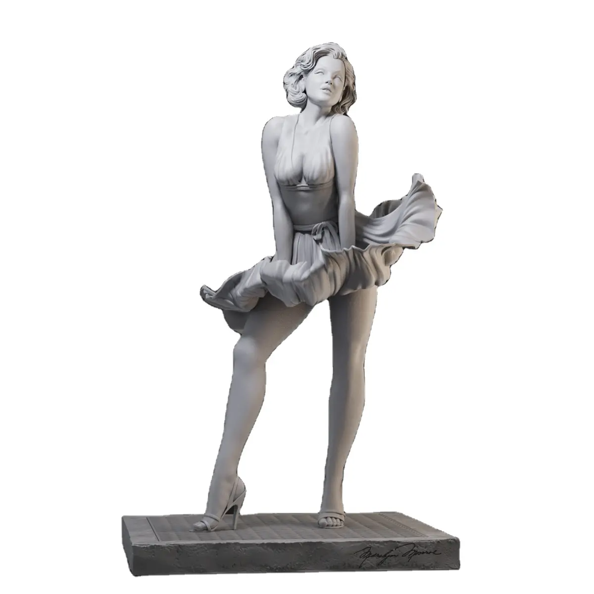 Fábrica 3D resina Monroe figura personalización Sexy mujer jugador de fútbol bailarina figuras de juguete