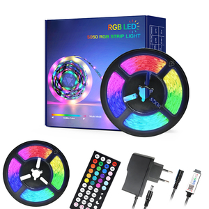 ไฟเส้น LED ควบคุมด้วยแอป DC 12V,เทปไฟเส้น LED RGB 5050 SMD ยืดหยุ่นได้กันน้ำ RGB LED Light 5ม. 10ม. - Product Image 1