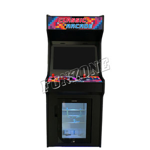 Máquina de arcade vertical para 4 jugadores con juegos retro múltiples Monitor de 32 "con refrigerador - Product Image 4