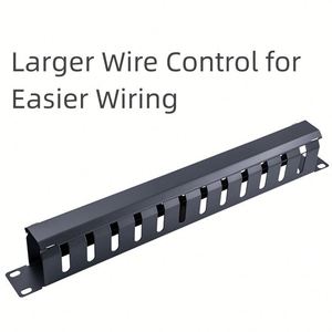 Panel de conexión de rack RJ45, kits de gestión de cables Ethernet Cat6 de 24 puertos, marco de distribución, Panel de conexión de teléfono RJ11 de 48 núcleos vacío - Product Image 2