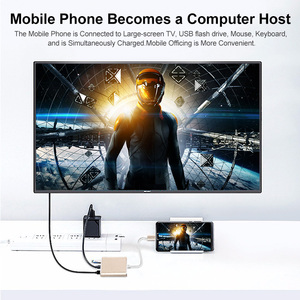 USB Typ C Adapter Multi port AV Konverter mit 4K HDMI Ausgang USB 3.0 Port und PD Ladeans chluss USB C zu HDMI Adapter - Product Image 6