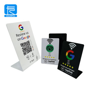 Özel kod N213 N215 N216 NFC Google kart NFC standları ekran masa Google yorumları NFC standı masa baskı - Product Image 2
