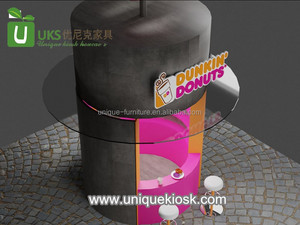 Yeni buluş Kiosk Kiosk tasarım Modern <span class=keywords><strong>Donuts</strong></span> sayaç vitrinin satılık çatı ile perakende aperatif standında - Product Image 5