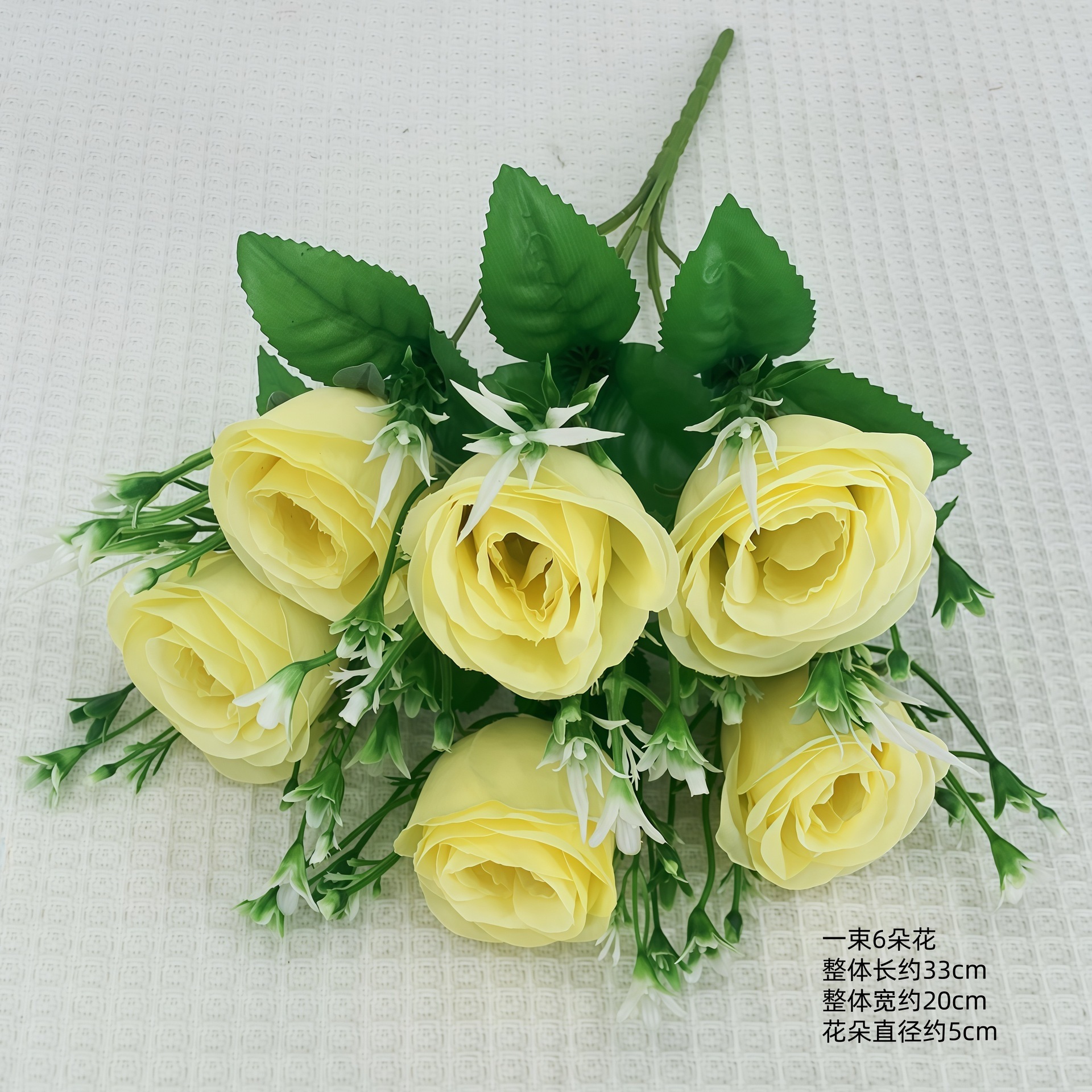 6 petits rouleaux roses-beige