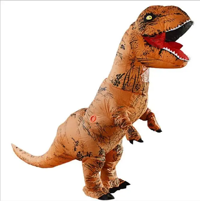 T-rex ديناصور نفخ زي عيد الميلاد الكبار نفخ زي الكرتون الرقم