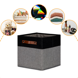 12 X 12 X 12 Inch Fabric <strong>Storage</strong> <strong>Cubes</strong> For Organizing,Collapsible Foldable Linen Canvas Closet <strong>Storage</strong> Bins Fabric <strong>storage</strong> <strong>cubes</strong> - Product Image 1