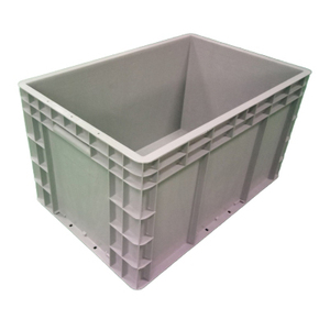 Caja de facturación apilable de plástico pesado de la UE, caja perforable anidada Industrial, contenedor de pared recto, cajas de envío con tapas - Product Image 4