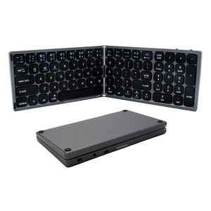 Personalizado ergonómico BT 3,0 Mini teclado plegable inalámbrico teclado plegable Bluetooth teclado para Huawei
