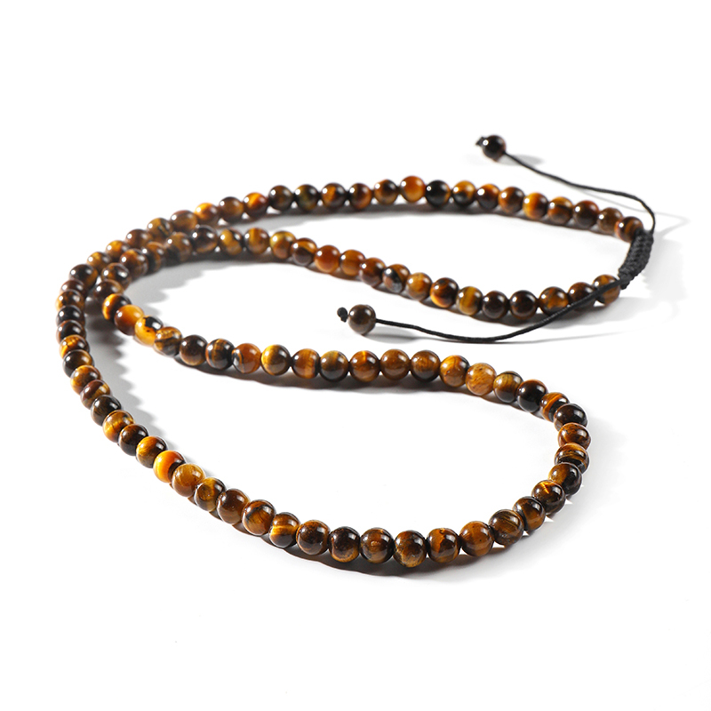 Yellow tigery eye necklace