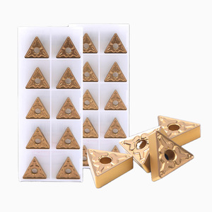 Inserto CNC triangular TNMG160404/08 Inserto de torneado externo de carburo para herramienta de torno de aluminio de hierro fundido de acero y acero inoxidable - Product Image 1