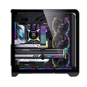 Tower Glass PC Case LED Esports Atmósfera RGB Fan ATX Gaming Computer Cases & Towers CPU Cooler para escritorio LOGOTIPO personalizado OEM y ODM - Product Image 3