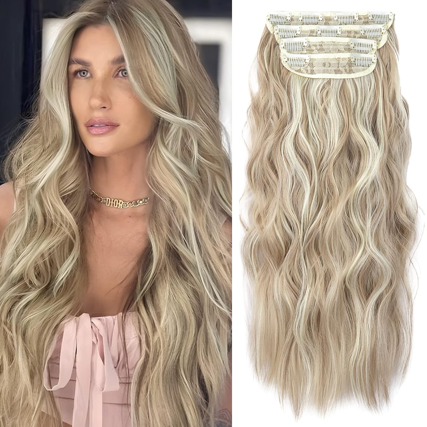 16h613-dark ash blonde-mixed bleach blonde