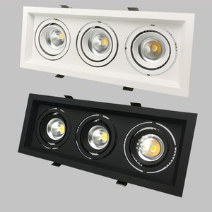 China Recessed Rectangular <strong>LED</strong> COB Square Frame Spotlight in <strong>Led</strong> Ceiling Lights Gimbal Dimmable Downlight Housing <strong>5W</strong>-75W - Product Image 3