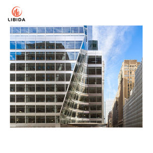 Rivestimento della parete della tenda di vetro strutturale Anti-corrosione, sistema di alluminio del bastone Unitized della struttura, facciata moderna di lusso della costruzione - Product Image 6