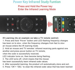 G20S Voice Air Mouse Fernbedienung 2.4G Wireless Support Motion Sensing Game IR-Lernen - Product Image 4
