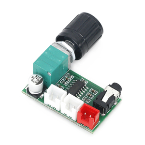 Placa amplificadora digital PAM8403 con perilla de volumen, entrada auxiliar, USB, 5V, fuente de alimentación, salida dual de 3 W, 1 unidad - Product Image 3