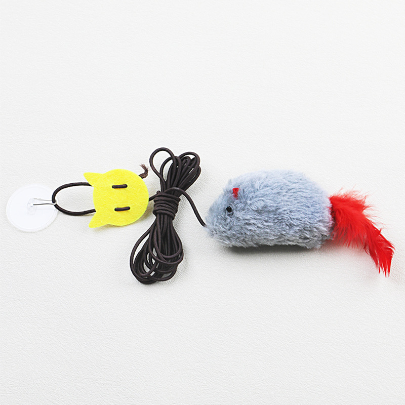 Souris parlante suspendue grise