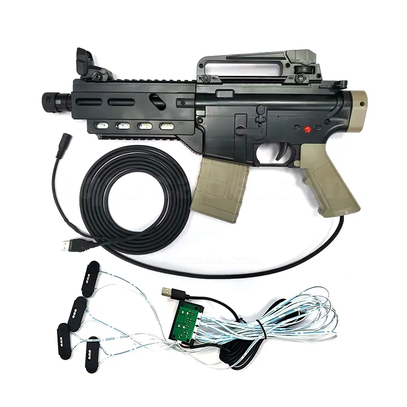 MP5 submachine gun arcade light gun computer shooting body sense gun game accessories with recoil