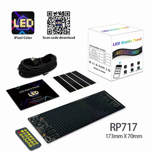 Esnek <span class=keywords><strong>Led</strong></span> araba pencere ekran ışığı DIY RGB özel animasyon programlanabilir kamyon reklam Logo ışığı melek şeytan göz lambası - Product Image 5