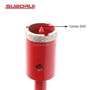 SUBORUI Broca de Núcleo de Segmento de Diamante de Varilla Larga, Rosca M14, Cortador de Sierra de Agujero Soldado al Vacío para Azulejos, Mármol, Cerámica y Hormigón - Product Image 4