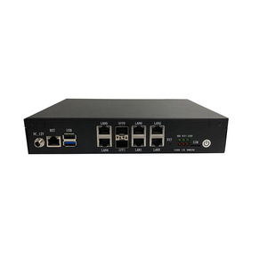 Desktop Firewall Router PC <strong>Network</strong> Appliance Powered by Atom C3336 C3558 C3758 with 6 LAN 2 SFP+, Mini PCIe, M.2 Slot - Product Image 1