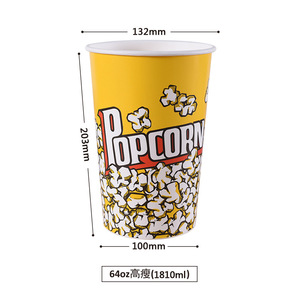 Kağıt bardak 2oz patlamış mısır çift katmanlı 24oz kahve zanaat özel 16oz su bazlı kaplama rulo 8oz toptan tek kullanımlık kağıt bardak