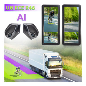 STONKAM 12.3 Polegada 1080P Espelho Retrovisor Câmeras Duplas Blind Area Detection Sistema de Segurança para ÔNUS DC10V-32V