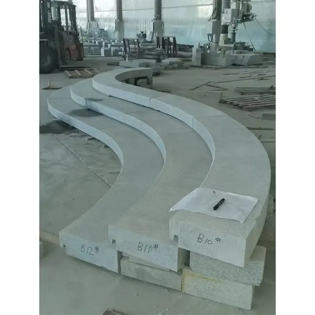 Chinesischer grauer Seitenstraßenrandstein Granit Kerbstein Granit Kerbstone neuer Granit Straßenrandstein