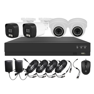 高清1080P红外防水IP67 4CH DVR摄像机组hik-vision闭路电视安全摄像机系统