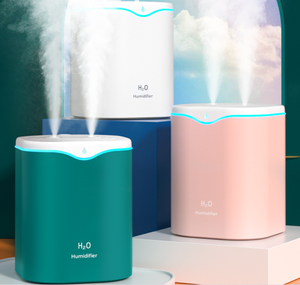 USB Air Humidifier 2L Double <strong>Nozzle</strong> Humidifier <strong>Diffuser</strong> With Colored LED Light Heavy Fog Ultrasonic <strong>Diffuser</strong> Essential Oil - Product Image 4