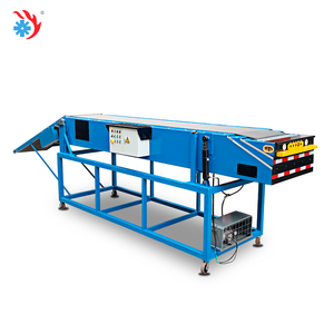 Transportador de banda de pluma de almacén, transportador de plataforma de elevación de descarga de carga, transportador retráctil para transporte logístico de camiones
