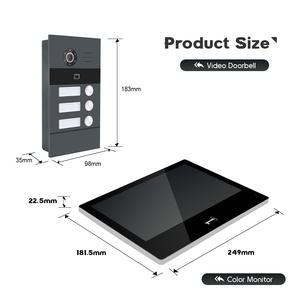 Nuevo Wifi Security Tuya Door Camera Viewer 10 "Monitor Ring Video Intercom Ip Door Phone System con cerradura de puerta inteligente - Product Image 4