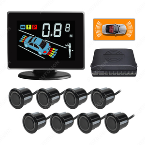 8 Radar Front and Rear Parking <strong>Sensor</strong> Kit <strong>Reverse</strong> <strong>LCD</strong> Display Monitor 12V Auto Parking Assist <strong>System</strong> - Product Image 1