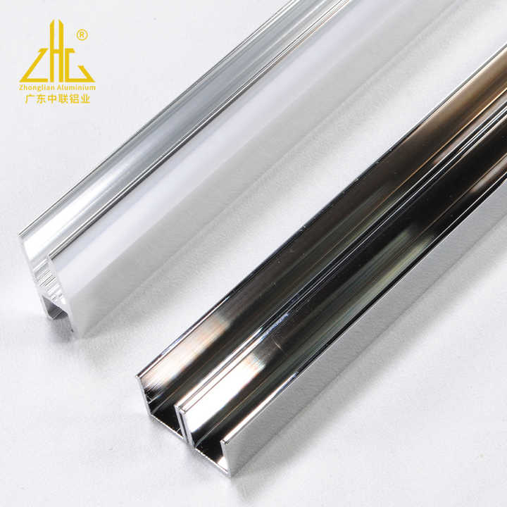 Factory Direct Sales Chrome-plated Shower Room Aluminum Customized Aluminum Profile Standard U-shaped Aluminum Profiles