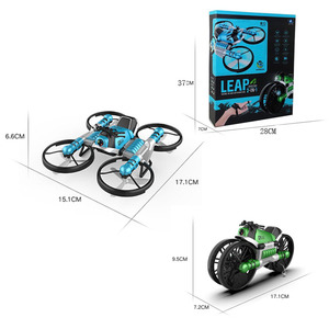 Nhà Máy 2 Trong 1 <span class=keywords><strong>Quadcopter</strong></span> Gấp Xe Máy Biến Dạng Trẻ Em <span class=keywords><strong>RC</strong></span> Đồ Chơi Tay Đồng Hồ Drone Cửa Sổ Hộp 11 Điện 30 Nhựa Ban Đầu - Product Image 1