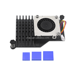Raspberry Pi 5 Enfriador activo Disipador de calor de cobre completo Aleta de refrigeración Radiador de ventilador PWM ajustable para Raspberry Pi 5 - Product Image 3