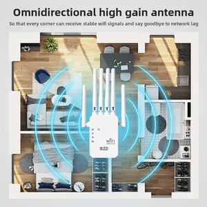 Tăng cao 1200Mbps trong nhà Wifi tín hiệu Booster Repeater AP cho nhà nông thôn biệt thự nhà cho ngoài trời tín hiệu bảo hiểm - Product Image 2