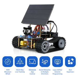 ESP32 per bambini la programmazione di Smart Robot braccio serbatoio auto apprendimento Kit di avviamento per l'elettronica per Arduino Kit di apprendimento per i bambini