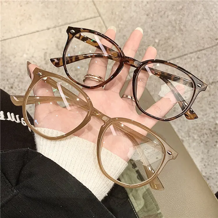 2024 New Fashion Retro Plastic Square Glasses Woman Men Anti-Blue Eyeglasses Frame Classic Brand Design Computer Glasses