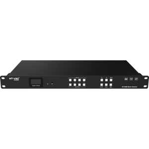 Interruptor de matriz HDMI sin costuras, 4x4, 4K, 30hz, compatible con controlador de vídeo de pared 2x2 EDID + Audio