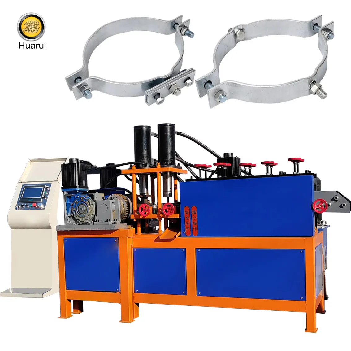 CNC Clamp Making Machine Stainless Steel Flat Iron Bending Machine Clamp Hoop Forming Machine