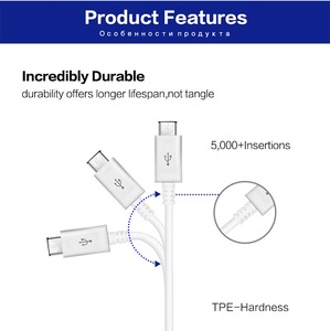 โรงงานเดิมคุณภาพ1.2เมตรไมโคร V8สาย USB สำหรับซัมซุงข้อมูลชาร์จ Galaxy Note4 S7 S6สาย Android หรือ EP-DG925UWZ - Product Image 2