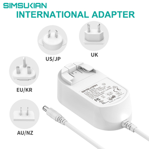Enchufes intercambiables Adaptador de corriente para varios países 12V 4A Adaptador de pared KC 24V 2A Adaptador 24V 2A Fuente de alimentación 9V Tipo de salida - Product Image 6