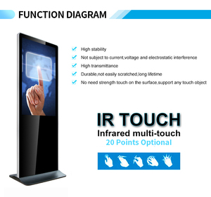 65-дюймовый вертикальный Тотем digital signage сенсорный экран киоска все в одном компьютере с интерактивными камера - Product Image 4