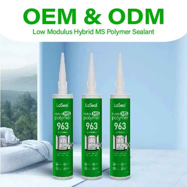 LaSeal Chine Prix du fabricant 20 ans OEM ODM Scellant polymère MS à faible module en silicone modifié anti-vibration à haute élasticité