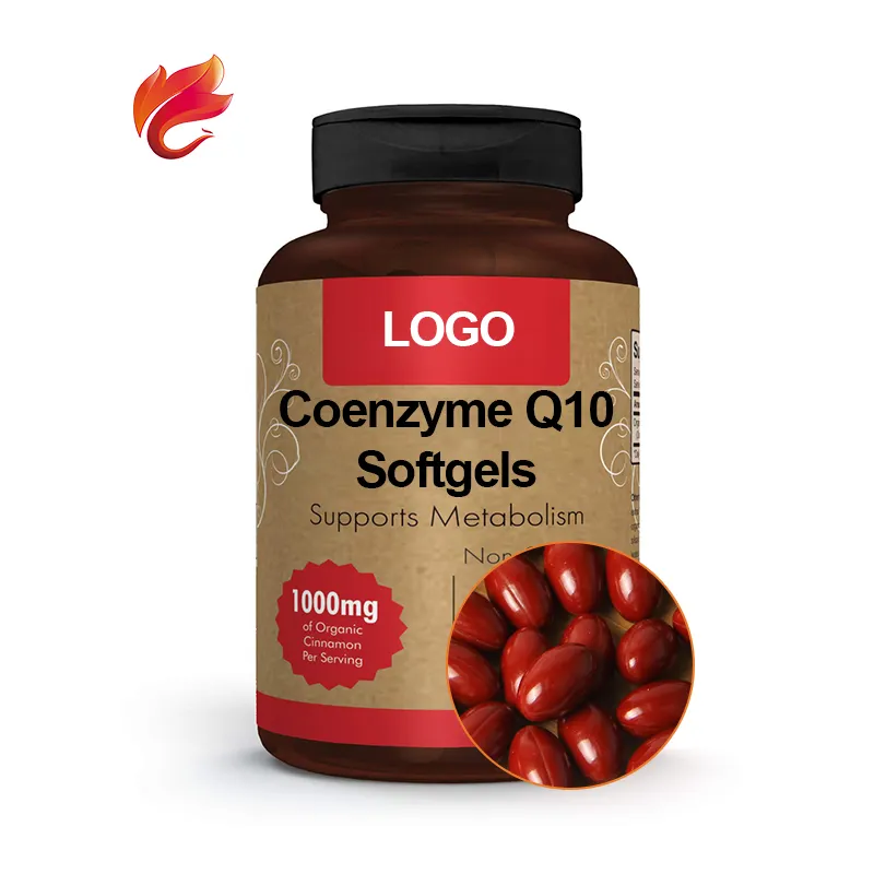 Health supplement Coenzyme Q10 softgel 98% CoQ10 powder capsule