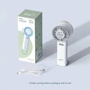新しい1800mAh充電式ファン冷却ハンドファンクーラーポータブル高速屋外ミニ空冷ターボ冷凍ファン