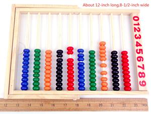 木制计数数字框架，10排算盘，供孩子们学习数学 - Product Image 5