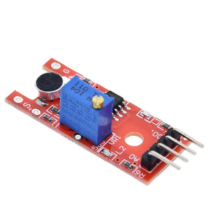 Mini MÓDULO DE Sensor de detección de sonido de voz de 4 pines, transmisor de micrófono, placa de interruptor pequeña controlada por voz para Arduino,